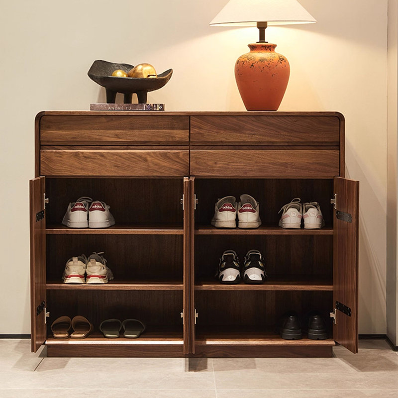 Armoire à chaussures en bois massif
