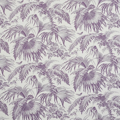 Schumacher x Jill Lasersohn Toile Tropique Wallpaper