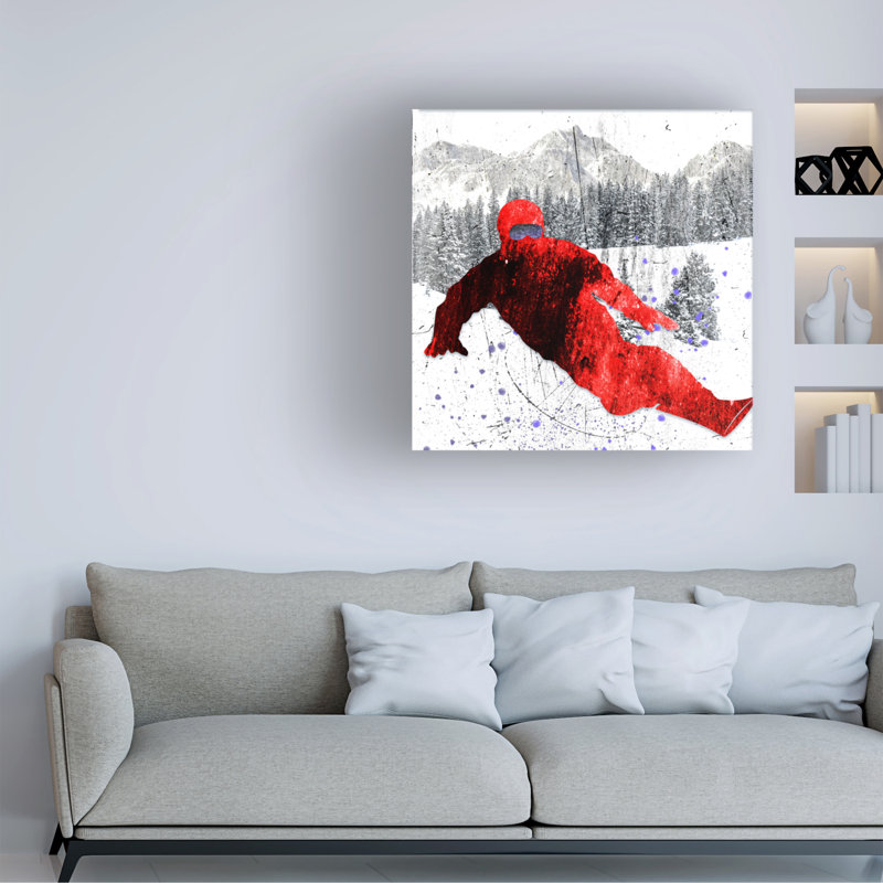 Lightboxournal «Extreme Snowboarder 02», art sur toile, H 14 po x l 14 po x P 2 po