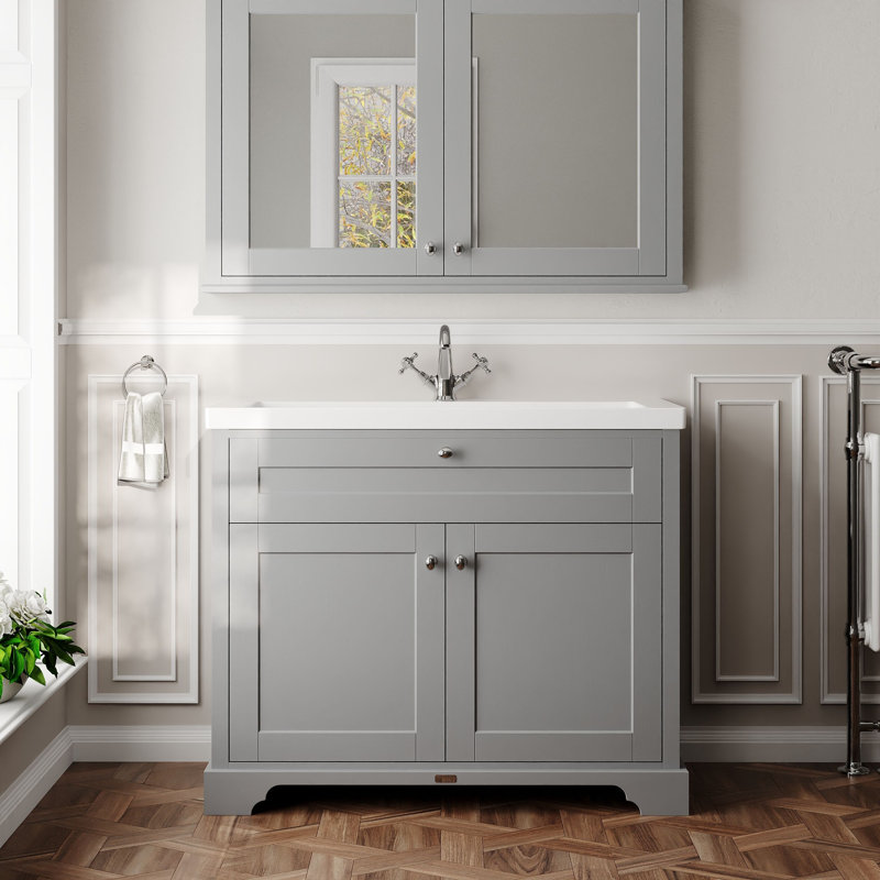 Old London Bathroom Vanity, Storm Grey, 1013 cm