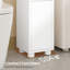 Slim Bathroom Storage Unit, Narrow Bathroom Storage Unit, Open and Closed Dual-Zone Design, Adjustable Shelves -2089793710
