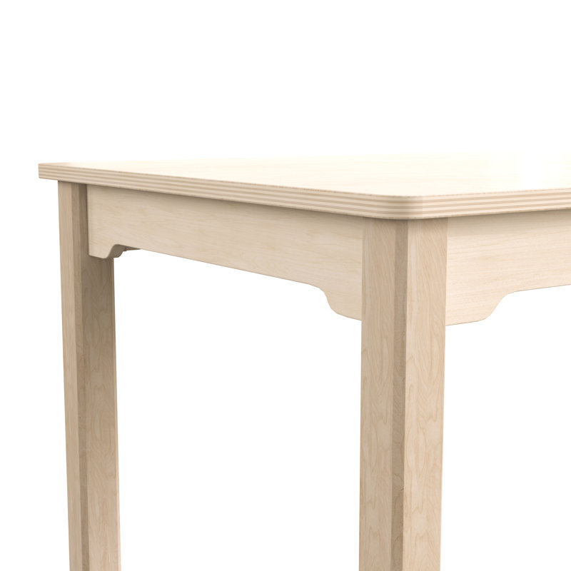 Table d'activités en bois pour enfants d'âge préscolaire Bright Beginnings, H 21,25 po x L 47,25 po x l 23,5 po
