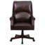 Fauteuil de bureau pivotant à dossier haut avec accoudoirs LeatherSoft-30774863