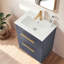 Ensemble de meuble-lavabo simple 24 po bleu