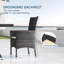Fauteuils d'extérieur en rotin avec coussins et chaises de patio ergonomiques-109630021
