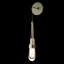 Link Clear Glass Steel Armed Sconce-1256714495