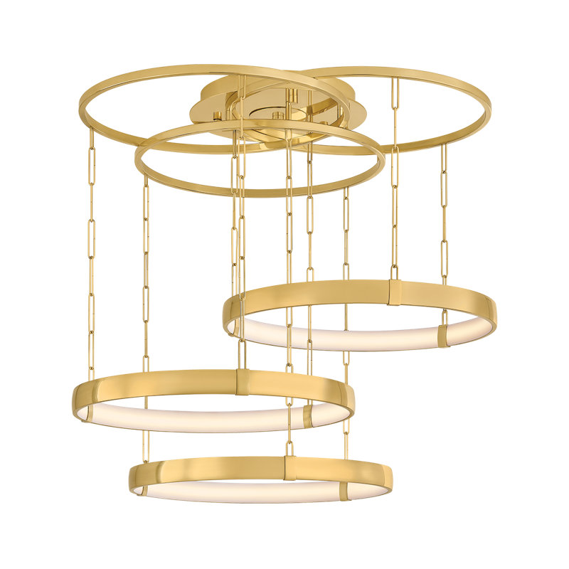 Vernazza Flush Mount, 77.75" H x 38" W x 38" D