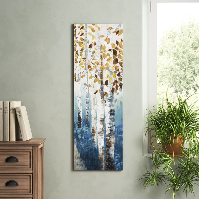 New Path IV by Allison Pearce - Painting on Canvas, No Frame, 30.48 cm H x 91.44 cm W x 3.175 cm D