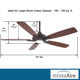52" Dyno 5 - Blade Standard Ceiling Fan with Remote Control and Light Kit Included
