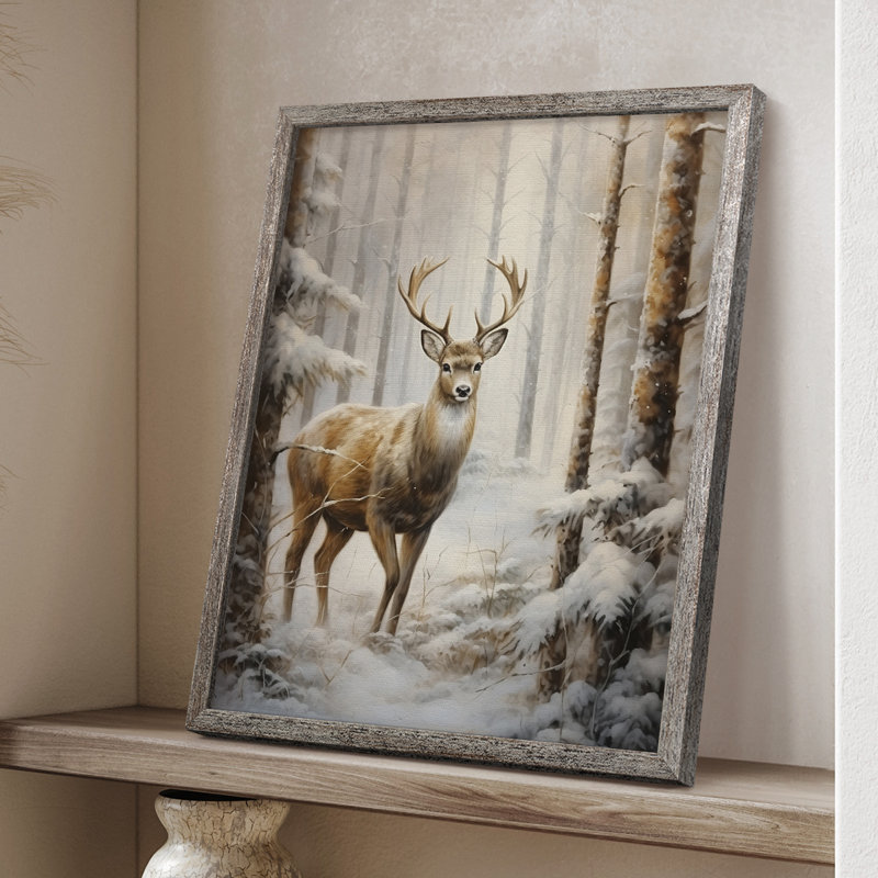 «Christmas Holiday Art» DCLxxix, reproduction d'art encadrée - bois massif, H 11 po x l 9 po