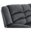 Fauteuil inclinable recouvert de tissu gris avec 8 ressorts, structure en bois franc renforcé, 30,29 po Largeur du produit