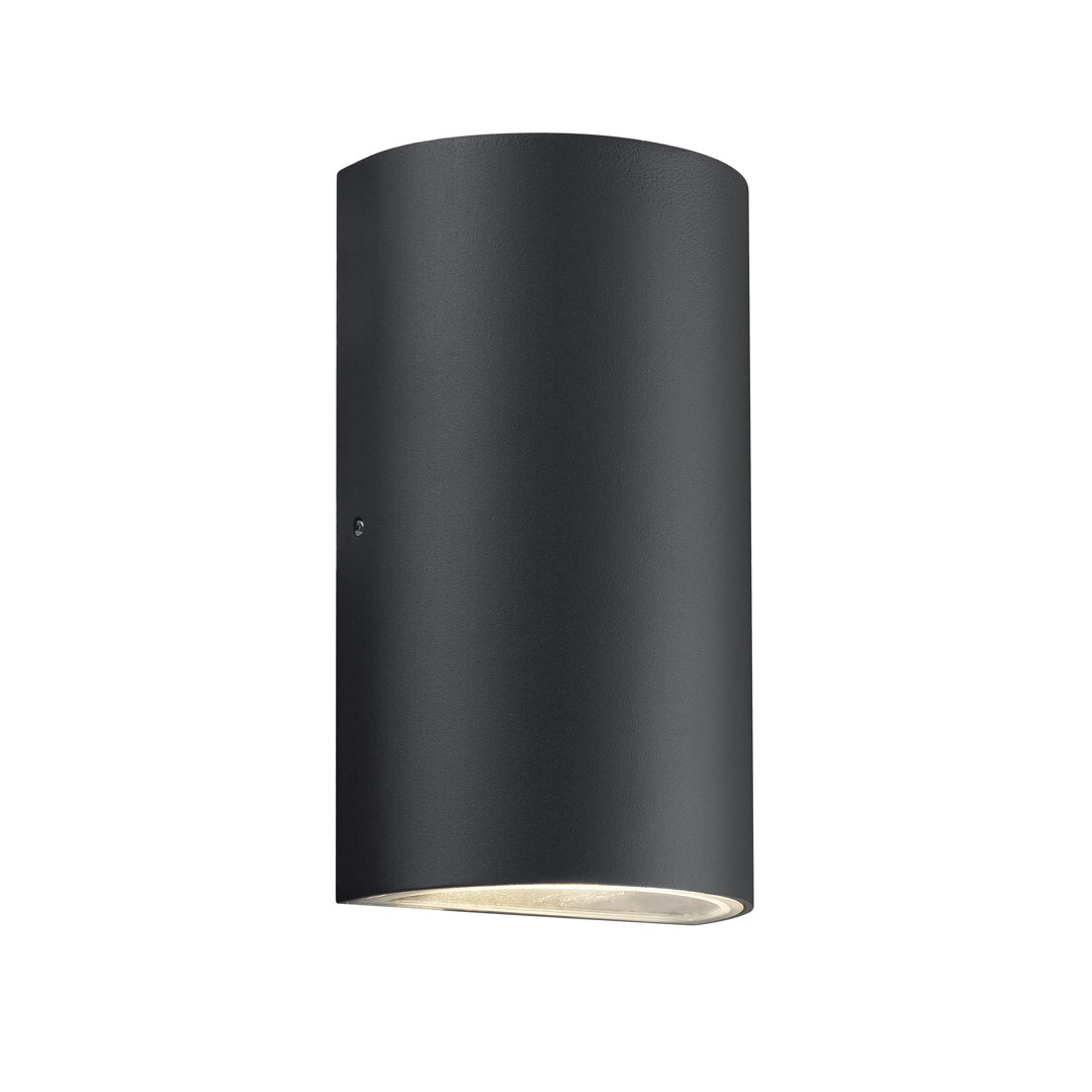 Black 16cm H Integrated LED Outdoor Flush Mount