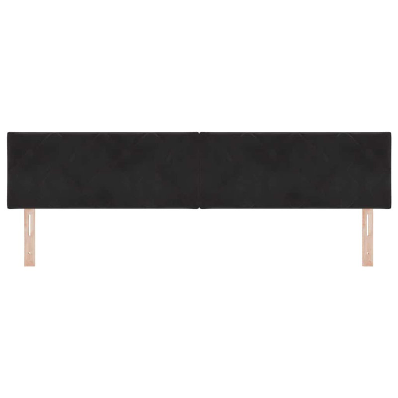  Fabric Headboard Geometric With Headboard Fabric, 100 x 200cm, Black