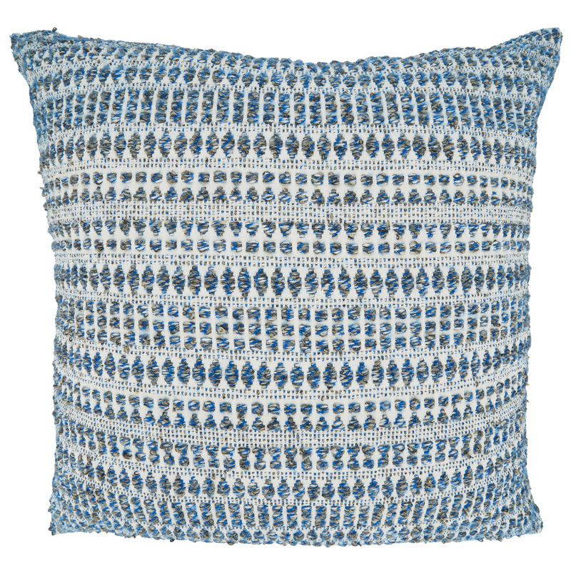 Housse et insert de coussin carré Celeste, Mélange de duvet, Bleu
