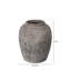 Aaryona 36cm Antique Dark Grey Terracotta Pot, Pottery Stone Finish Floor Vase for Living Room & Home Decor
