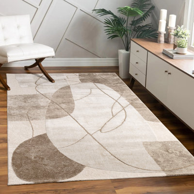 Ainslie Machine Woven Abstract Area Rug