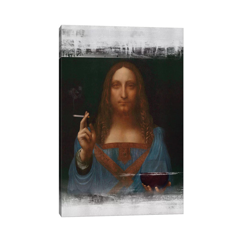 Christ Loves You by José Luis Guerrero - Wrapped Canvas Painting, 66.04 cm H x 45.72 cm W x 3.175 cm D