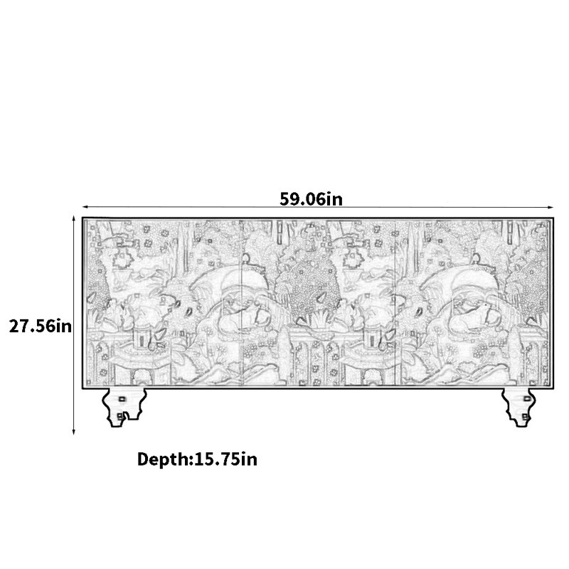 Multi-Functional Retro Sideboard