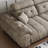 Cream Minimalist Straight Sofa