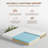 3" Medium Firm Cooling Gel Memory Foam Mattress Topper for Back Pain Relief, Removable Cover and Adjustable Straps  -1358323584-1358323598