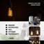 6W E27 Dimmable LED Vintage Edison GLS Light Bulb Amber (Set of 10)