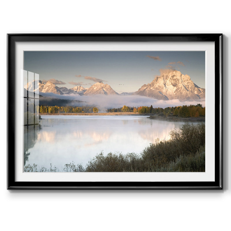 Snake River Fog, impression sur papier, Noir, H 27 po x l 39 po x P 1,5 po