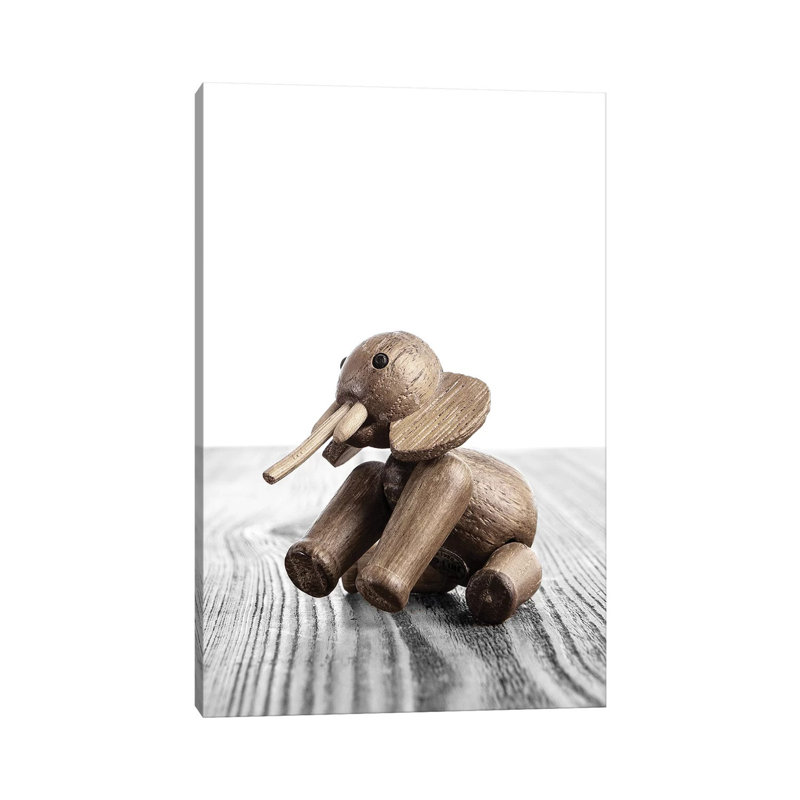 Zooline Elephant - Print on Canvas, Wrapped Canvas, 30.48 cm H x 45.72 cm W