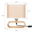 Lampe de chevet brune 13 po Pattersen