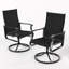 Ensemble de 2 fauteuils de patio pivotants (ensemble de 2)-608906873