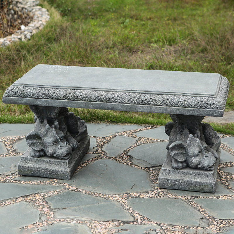 Banc de jardin en oxyde de magnésium Rafaela