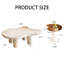 Ensemble de 2 tables basses gigognes blanc crème