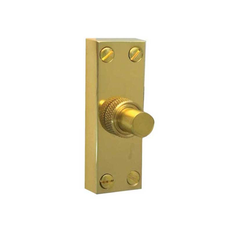 SC Bell Push Button, Polished Brass