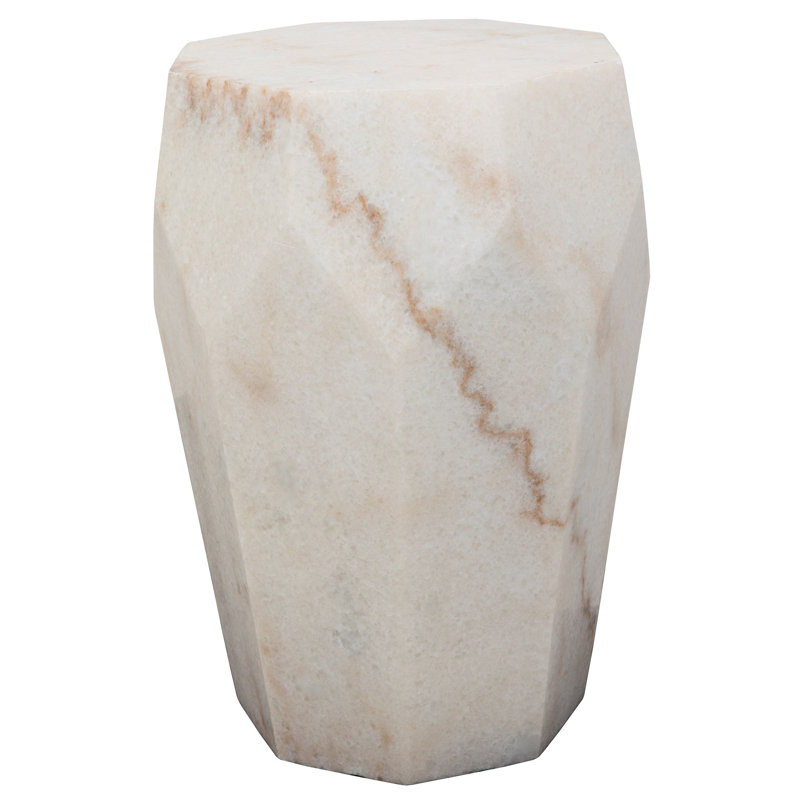 Monolith Marble Top End Table