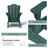 Wolak Foldable Outdoor Adirondack Chair-1041520105