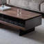 Table basse minimaliste et rétro en bois massif