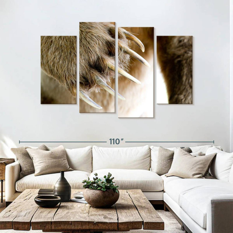 Brampt Bear Claws, 54" H x 84" W