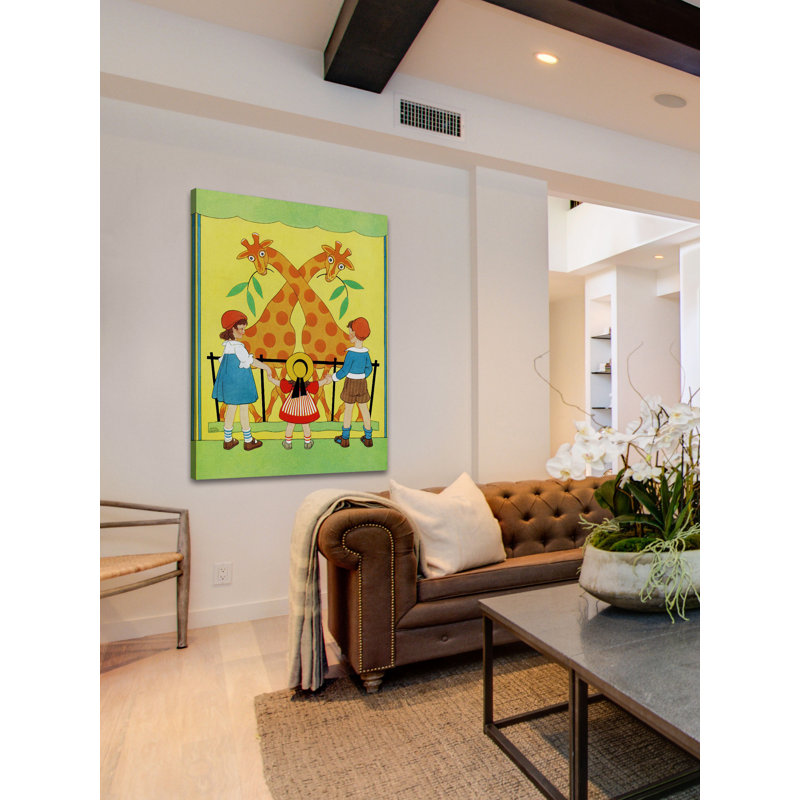 «Giraffes», reproduction sur toile tendue, H 29 po x l 24 po
