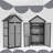 Outdoor Weatherproof  Storage Shed with Removable Shelves