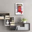 Art mural en verre épique «Red Door» par Elle Media Group SA, 16 po x 24 po-2006164075