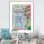 Illustration florale de porte - peinture
