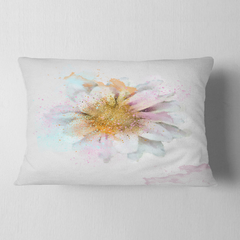Coussin décoratif «Beautiful Flower with Yellow Stigma» à imprimé floral, Rectangle, 12 po x 20 po