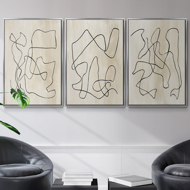Lié 3 pièces, H 40 po x l 78 po, Argent