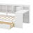 Twin-Size Wooden L-Shaped Daybed With Seven Storage Spaces And Two Drawers, Multi-Functional Bed With Built-In Study Desk And Bookshelf