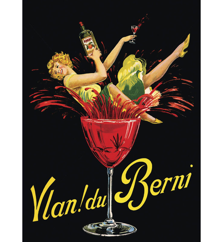 Vlan du Berni apéritif amer, H 38 po x l 28 po