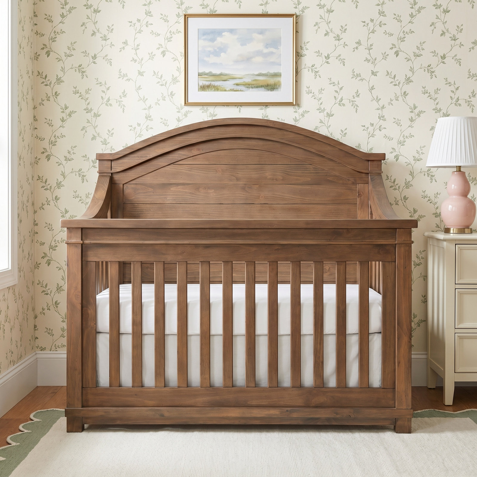 Rowan Convertible Crib, Sandwash