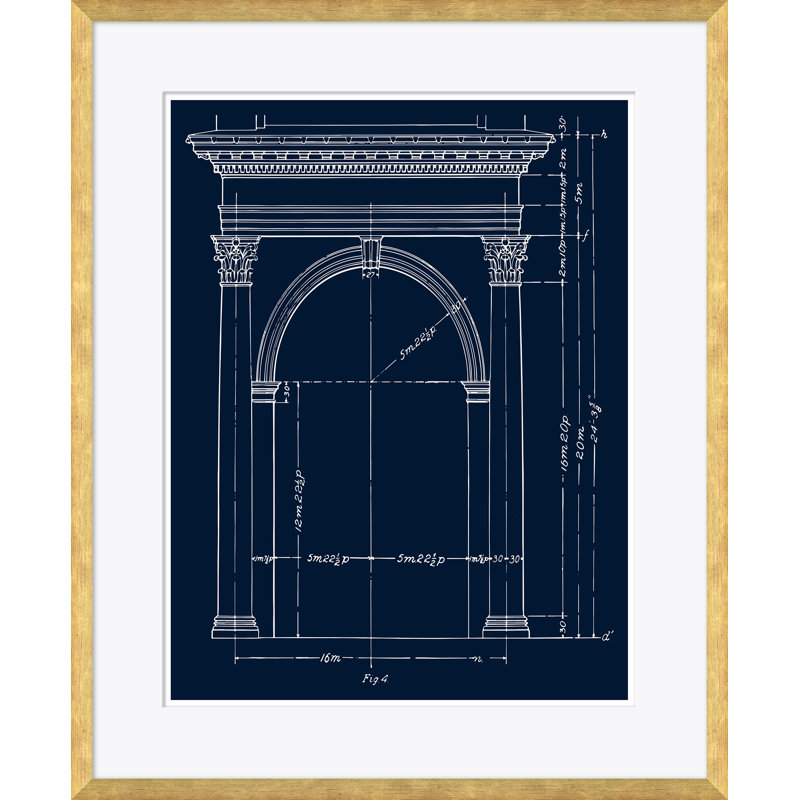 «Blue Arch Figure 4» par David Phoenix - cadre photo, impression sur papier