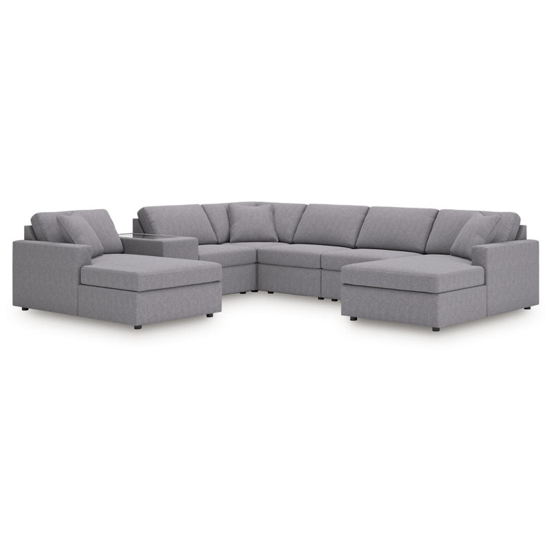 Canapé modulaire 7 pièces Modmax, Grey Polyester