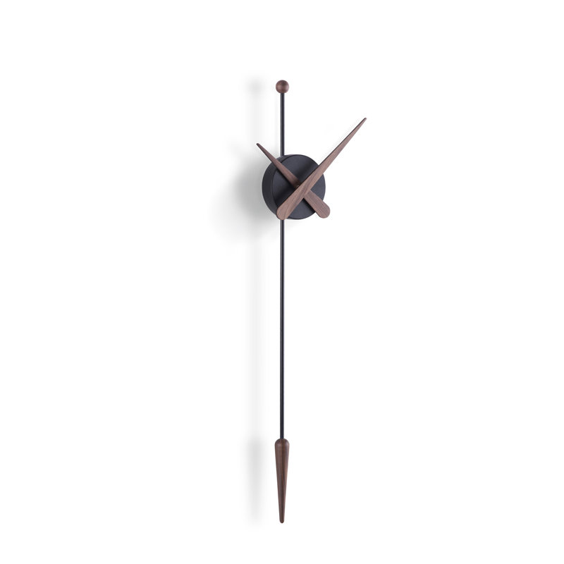 Analog Wall Clock, Black Walnut