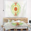 Tapisserie sphère vert fractale abstract cabalistic-28495019