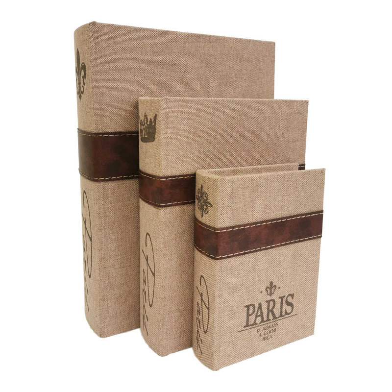 Wyndham 3 Piece Fabric Book Box Set